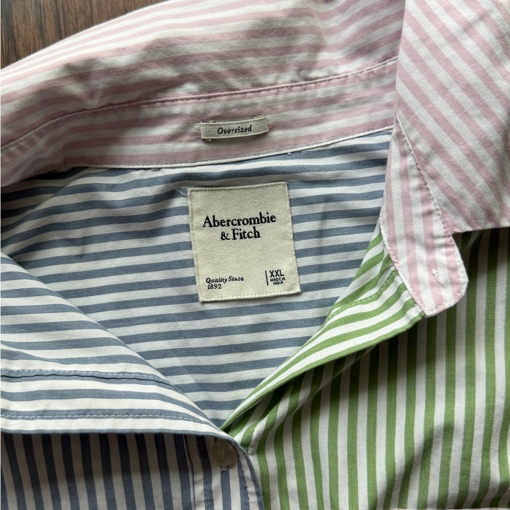 Abercrombie & Fitch Multicolor Striped Button-Down Shirt - Picture 2 of 2
